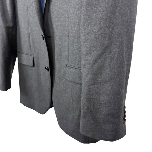 Joe Joseph Abboud Gray 100% Wool Suit Jacket Custom Made Blazer 2 Button sz 40 L - Picture 8 of 16